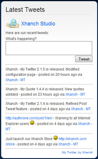 XHanch - My Twitter - Preview